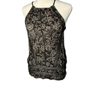 Lucky Brand Linen Blend Sleeveless Blouse Size XS